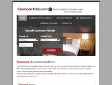 Tablet Screenshot of canmorehotels.com